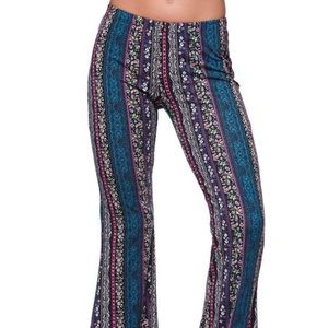 Printed Flare/Bell Bottom Pants